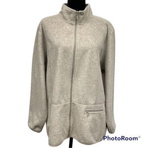 Tri Mountain Performance Jacket Woman’s XL oatmeal color full zip